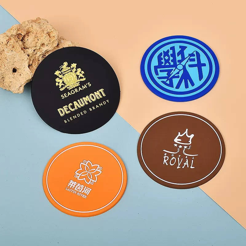 pvc软胶杯垫定做防水隔热咖啡杯茶杯碗垫创意卡通防滑软胶杯垫