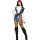 European and American Halloween Game Uniform Men Caribbean Pirate Captain Sailor cosplay Cosplay Costume