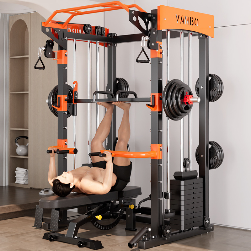 Equipo de entrenamiento integral Yu Long Smith pórtico doméstico multifuncional todo en uno equipo de ejercicios en cuclillas y soporte de empuje horizontal