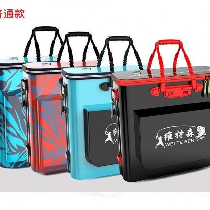 Fish box, fishing tackle box, fish bucket, thickened fish protection bucket, all-in-one multi-functional large-sized live fish folding fishing gear