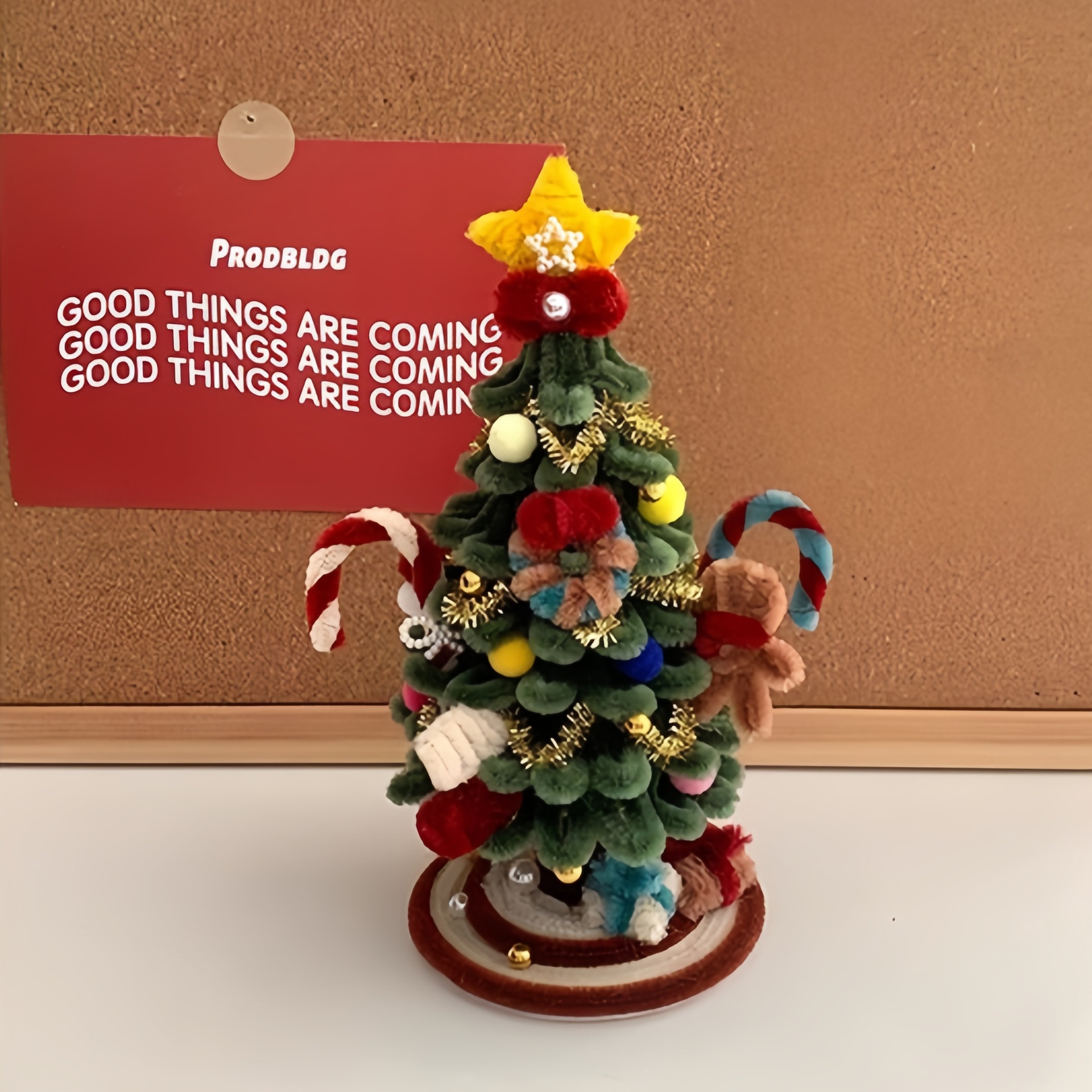 파인 그린 크리스마스 트리 [DIY 재료 패키지] 튜토리얼 포함