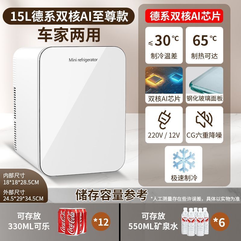 迷你冰箱学生化妆品冷藏二人家用制冷单人宿舍租房小型车载冷暖箱|undefined