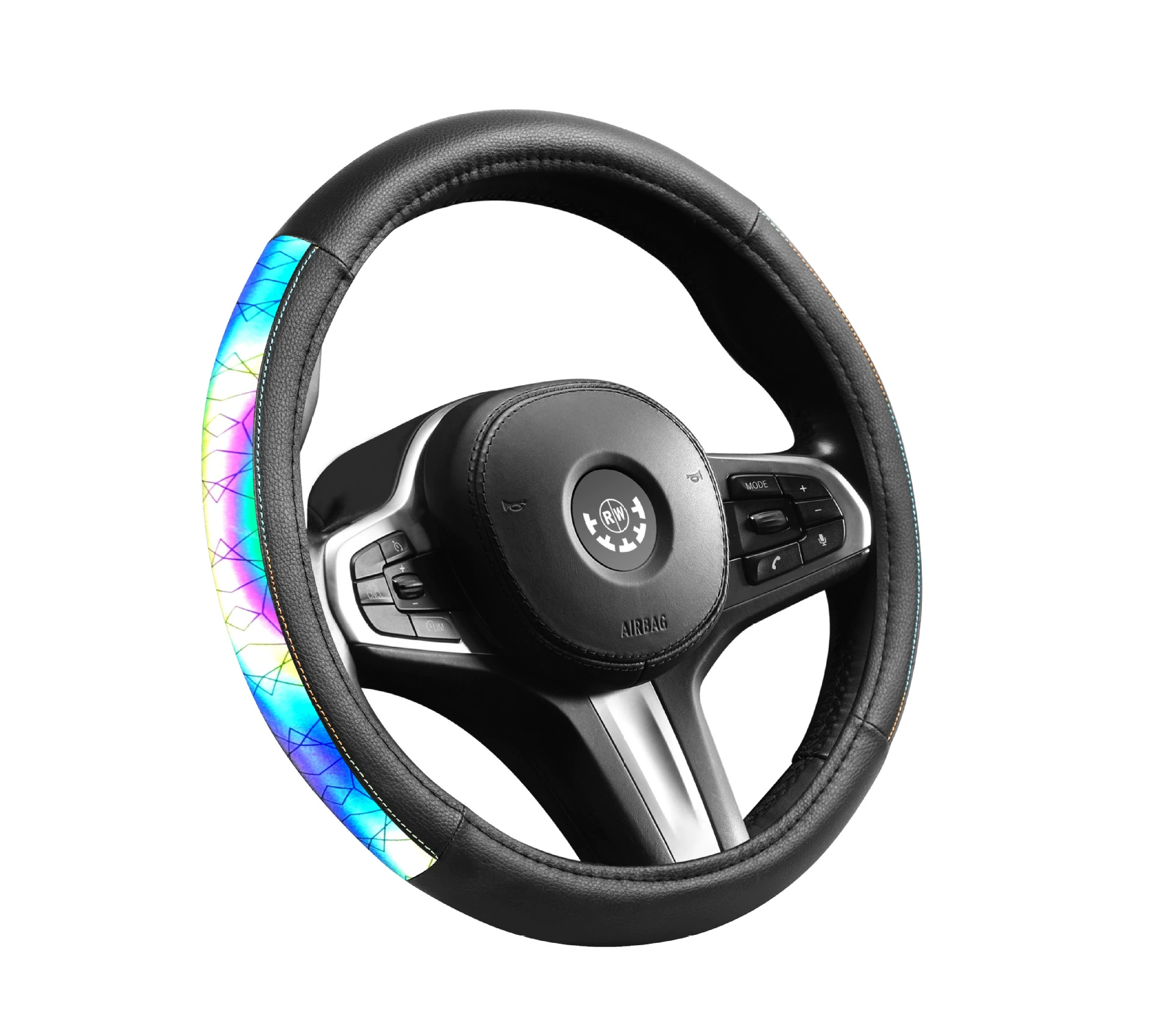Новая лазерная кожаная вставка стиль ленты антислип и грязеустойчивые автомобильные чехлы для рулевого колеса