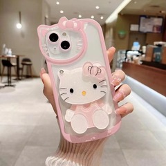 アップル15kitty化粧鏡携帯ケース化粧鏡13/14振音同タイプ携帯ケースを適用