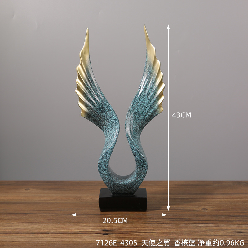 Modern light luxury Eagle decoration resin decoration home living room wine cabinet TV cabinet grand exhibition art decoration
