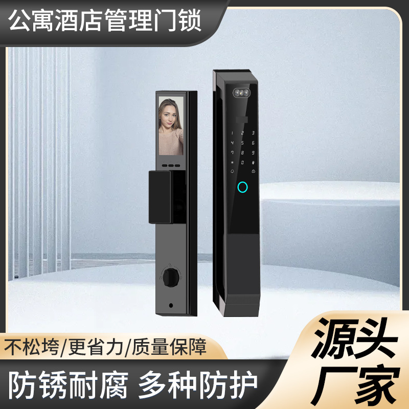 Tongtong Lock Fully Automatic Fingerprint Lock Smart Lock Video Intercom Peephole 3D Face Recognition Graffiti Wifi Electronic Lock