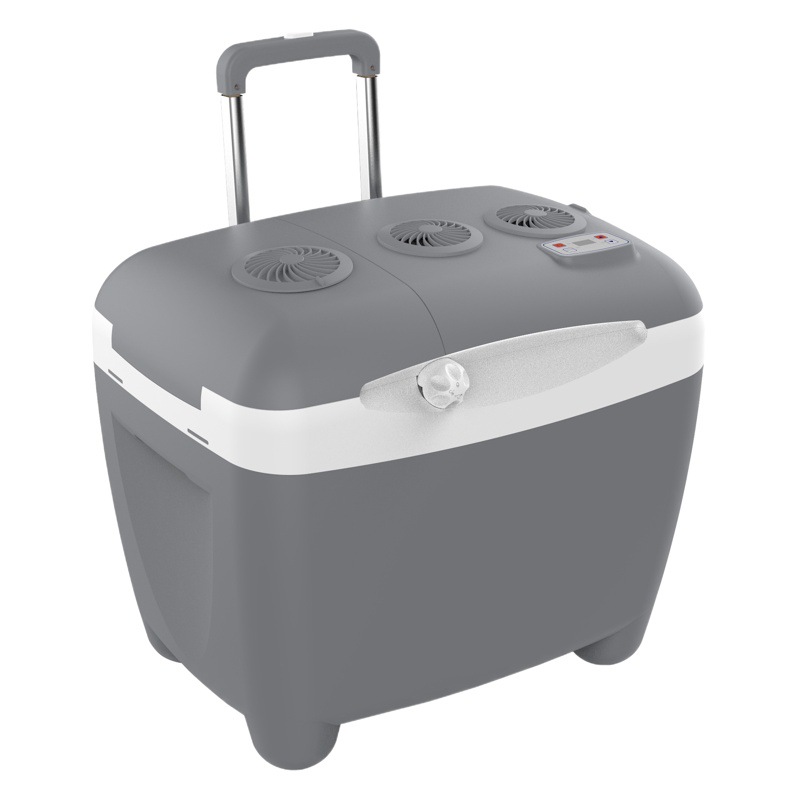 Nueva 50L carro portátil refrigerador del coche resistente al desgaste Mute rueda CNC acampar al aire libre coche pequeño refrigerador