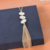 Retro accessory, pendant with tassels, necklace