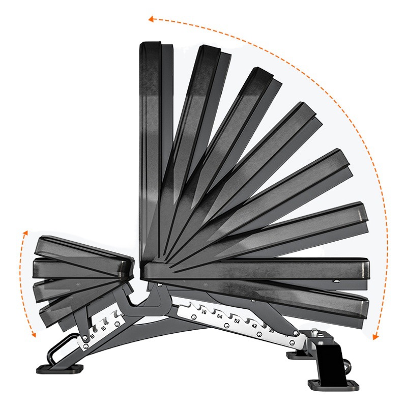 Banco de mancuernas multifuncional equipo de fitness en casa Silla de entrenamiento abdominales comercial ajustable inferior oblicua Banco volador pájaro taburete