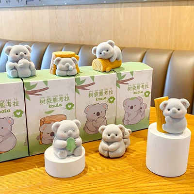 Car ornaments – Cute Koala Flocking Series