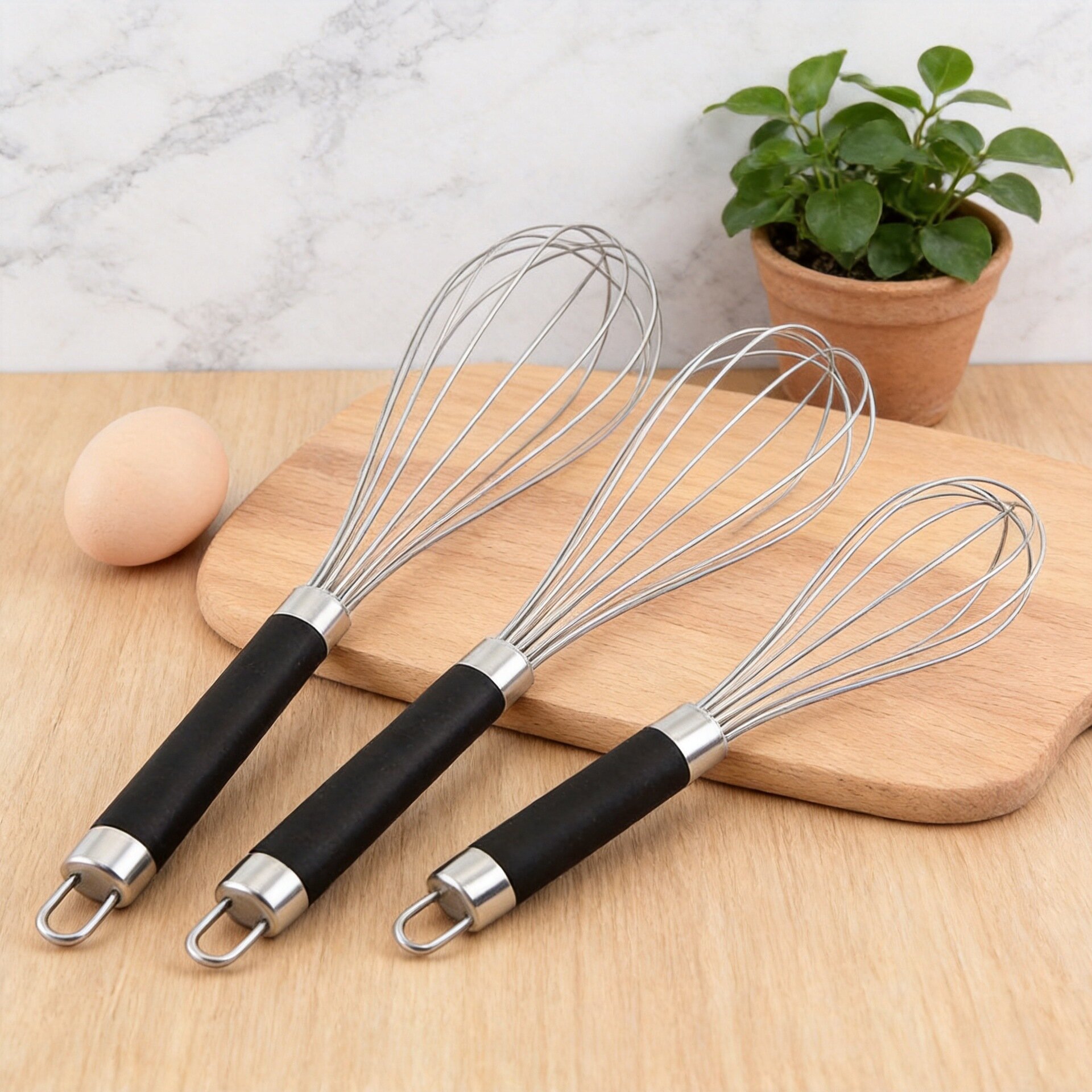 Stainless Steel Manual Egg Beater, Multi-Purpose Cream and Egg White Whipper, Handheld Mixer, Kitchen Baking Gadget