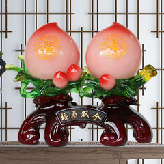 壽桃擺件送老人長輩生日禮物爺爺奶奶607080大壽祝壽賀壽工藝禮品