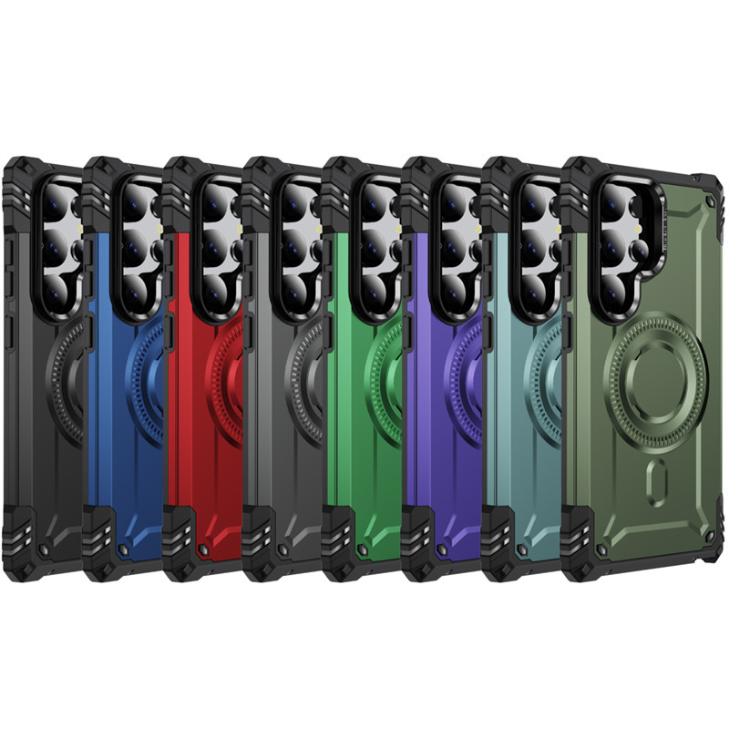 New Lens Holder Magnetic Samsung S25Ultra Mobile Phone Case Suitable for S25Edge/S24 Cross-Border A56 Anti-Fall