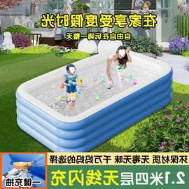 充气水池儿童游泳池家用大型宝宝婴儿加厚成人大号家庭桶海洋球