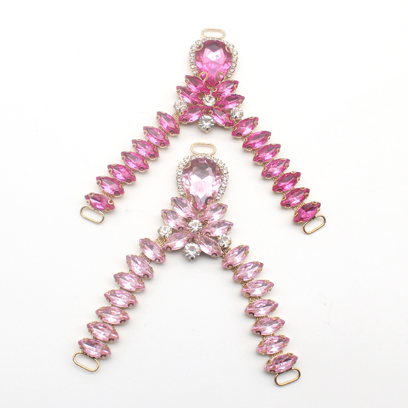 2023 verano nuevo Flip Flop zapato cadena DIY mano coser zapatos flor material accesorios zapatillas material Accesorios