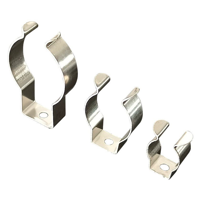 T5T8T10 Пряжка люминесцентная лампа стеклянная трубка пластиковая трубка фиксированный зажим из нержавеющей стали утолщенная Светодиодная лампа зажим для трубки