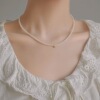 Tide, choker from pearl, trend necklace, Japanese and Korean, simple and elegant design, internet celebrity