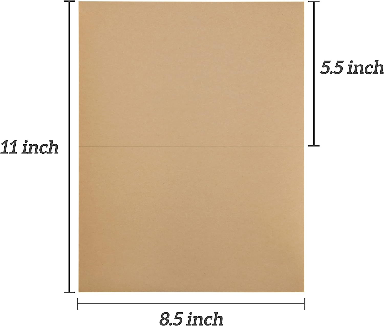 하프 사이즈 8.5 * 5.5in