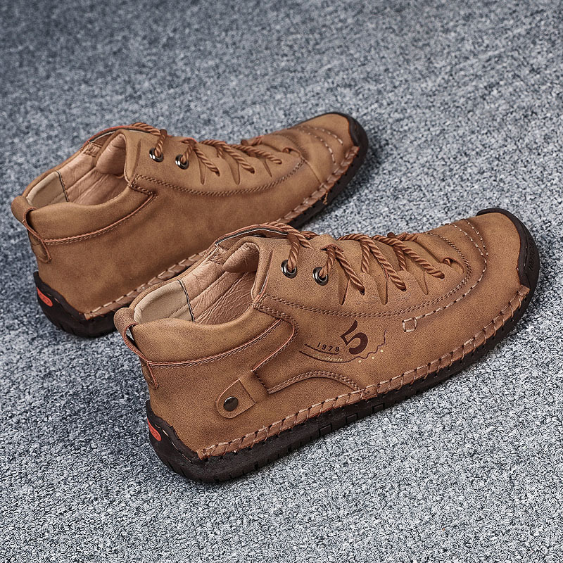 New retro cross-border oversized Martin boots for men's outdoor leisure leather shoes, plush high top cotton shoes, directly supplied by manufacturers New retro cross-border oversized Martin boots for men's outdoor leisure leather shoes, plush high top cotton shoes, directly supplied by manufacturers