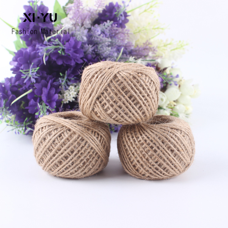 復古原色麻繩DIY手工輔料三股麻繩繞繩裝飾鮮花包裝材料廠家批發