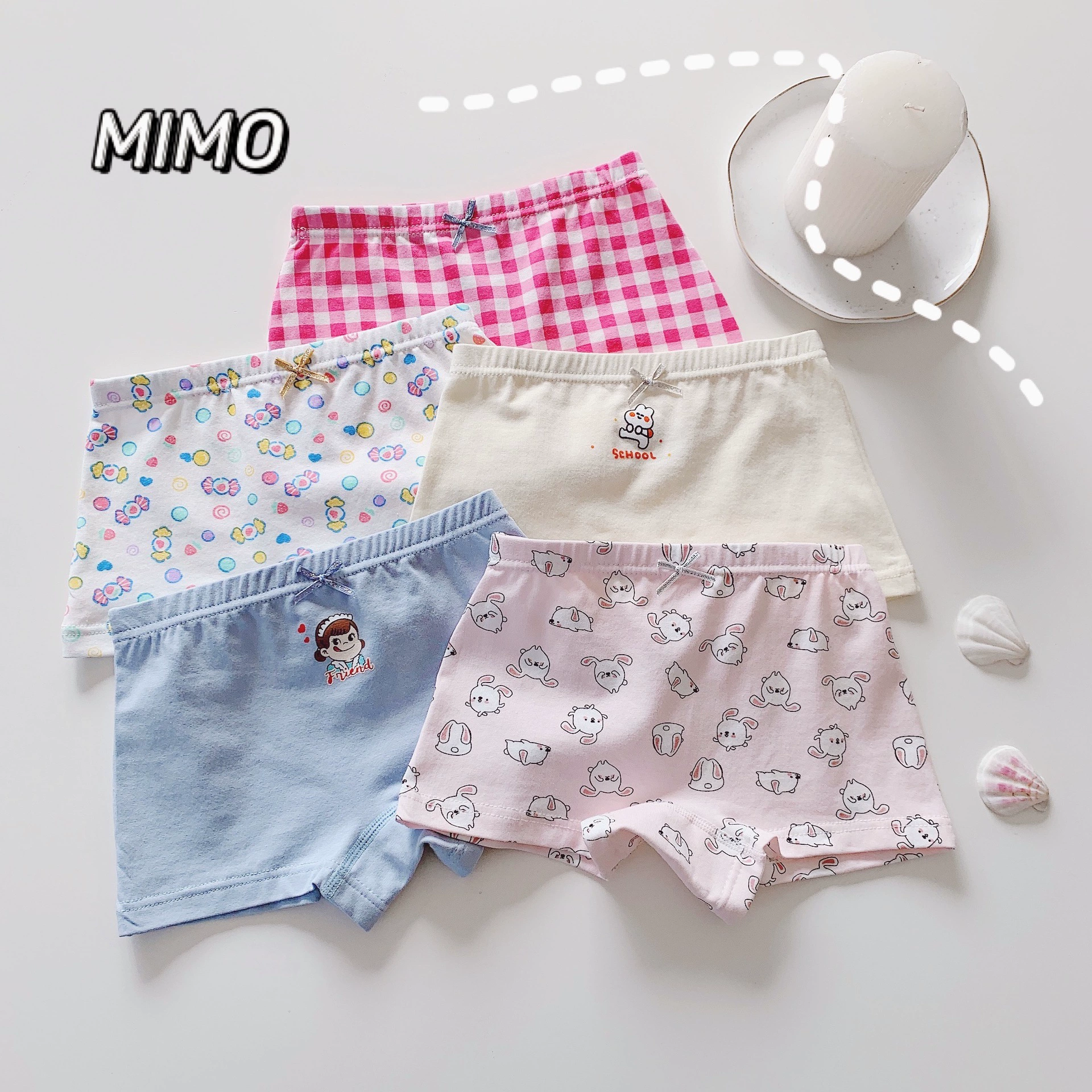 MIMO антимикробные детские хлопковые мультяшные штаны, брюки, брендовые шорты