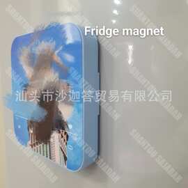 T8跨境新款个性化音乐盒冰箱贴自行更换图片和音乐DIY