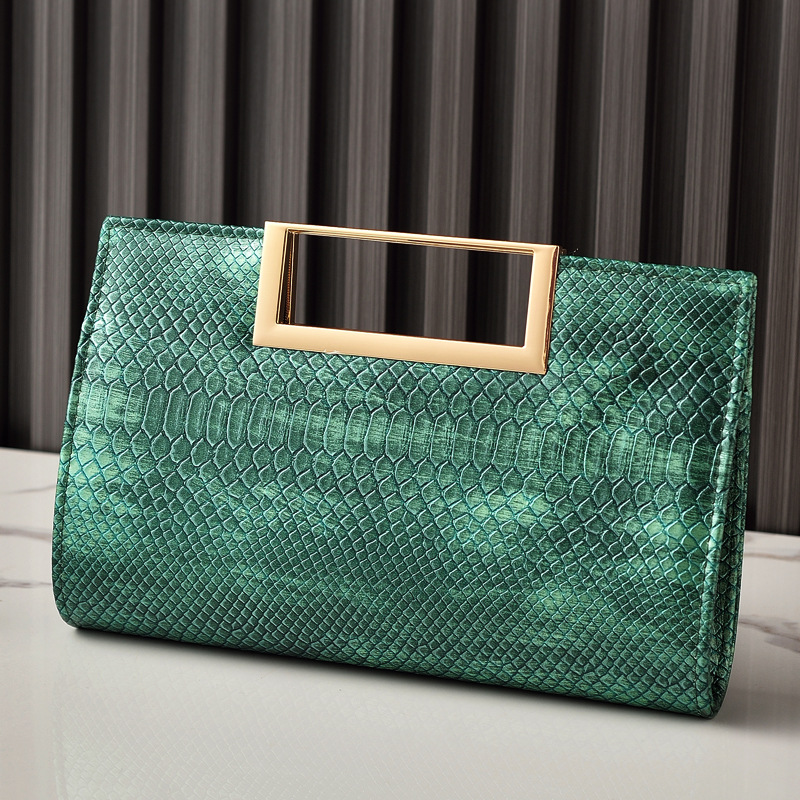 2025 bolso de cena de cuero clásico bolso de mano para mujer bolso de mensajero con patrón de cocodrilo bolso de PU bolso de hombro para mujer de fiesta lote