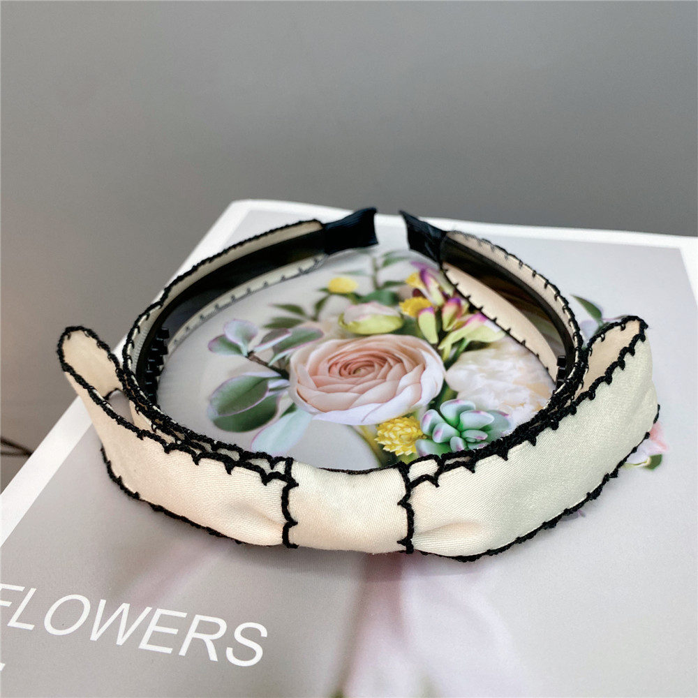 Korean Style Long Bow Thin Headdress Hit Color Headband With Teeth Buckle display picture 5