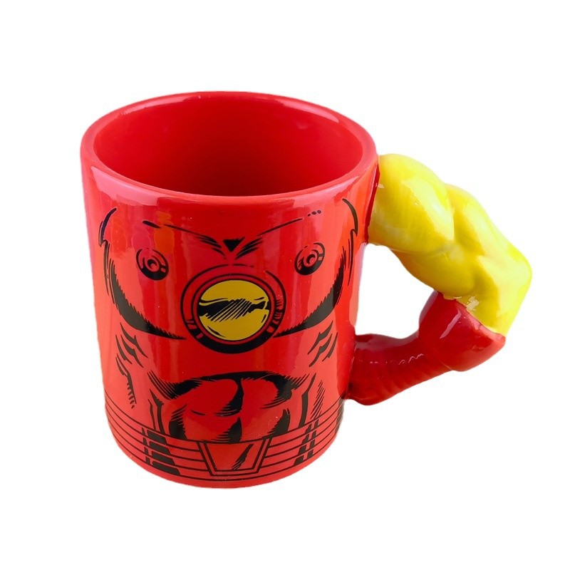 League of Legends Muscle Man Taza de cerámica Anime Capitán América Taza DeadPool Mug Taza de cerámica Taza de agua