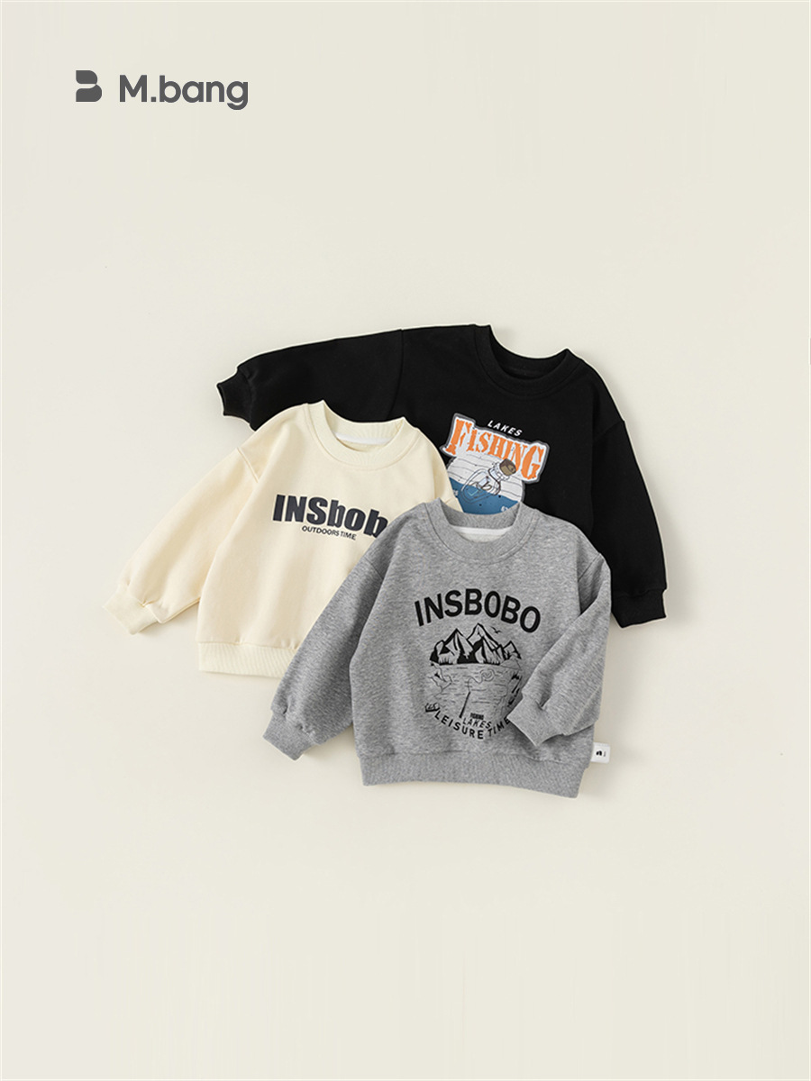 Ropa interior para niños Youbao, jersey con estampado de dibujos animados para niñas, jersey de manga larga con cuello redondo para primavera y otoño, sudadera para niños