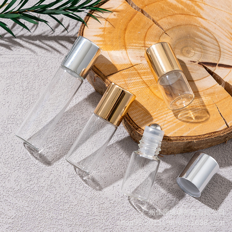現品ビーズボトル1ml 2ml 3ml 5ml香水分注瓶透明ボールボトル精油原液サンプルボトル|undefined