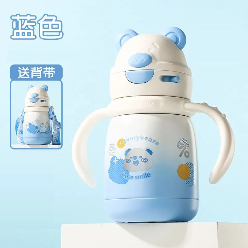 Termo para niños de acero inoxidable 316, con pajita, regalo para tiendas - Mayorista