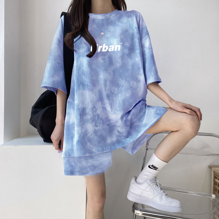 5 Color Sport Set Women's 2025 Summer Plus Size Thin Top Shorts Casual Two-Piece Set Women's Special Price Wholesale 5 Color Sport Set Women's 2025 Summer Plus Size Thin Top Shorts Casual Two-Piece Set Women's Special Price Wholesale
