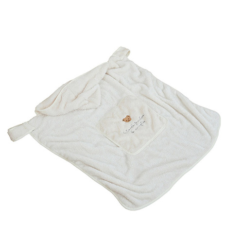 Bear embroidered quilt winter baby stroller windproof blanket out portable blanket children's quilt cloak