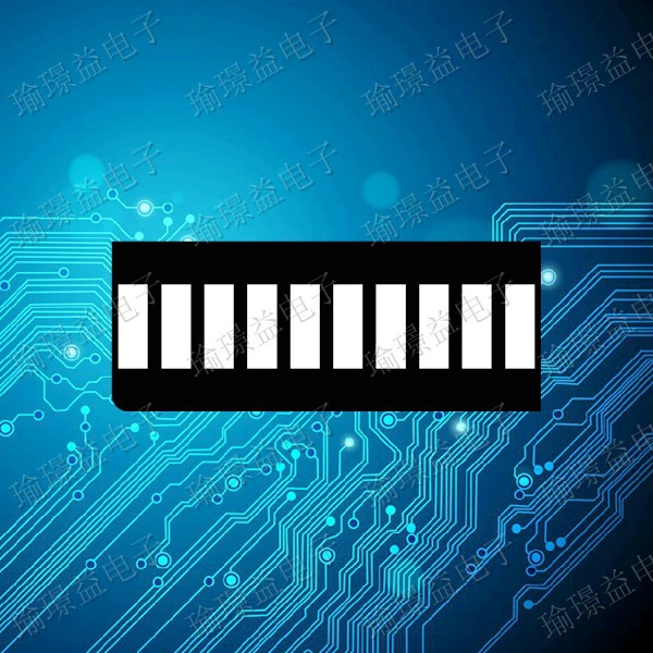 Светодиодная цифровая световая полоса Десять сегментов световая полоса красная 20PIN SHB10R