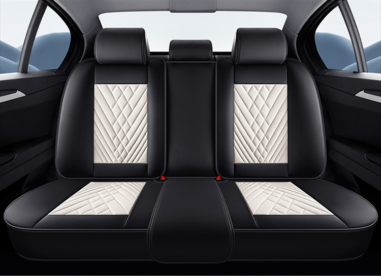 2026 Cross-Border New Product Car Seat Cushion 3D Full-Cover Stereo Napa Leather Seat Cover Lumbar Cushion Universal Seat Cushion for All Seasons