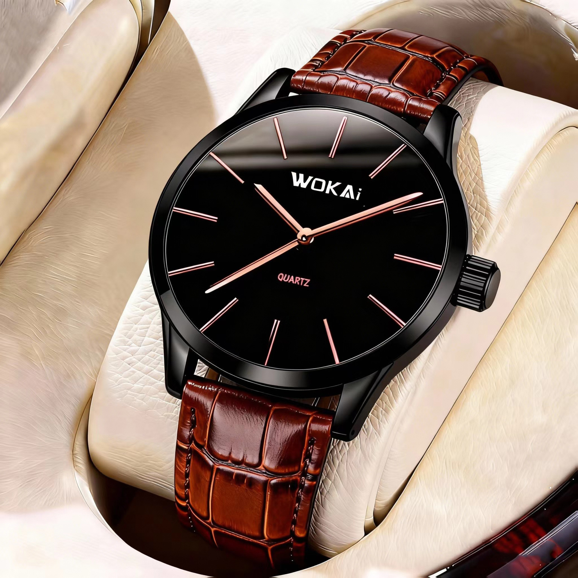 Brown with black shell and black surface