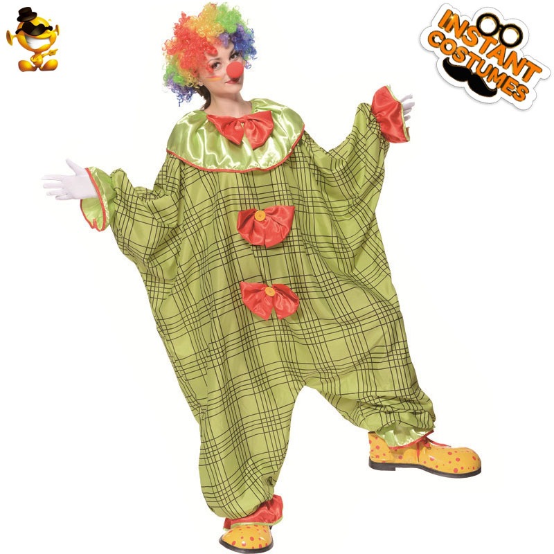 Adultos de Halloween payaso juego traje carnaval Bolsillo grande feliz fiesta payaso pareja ropa Cosplay image 4