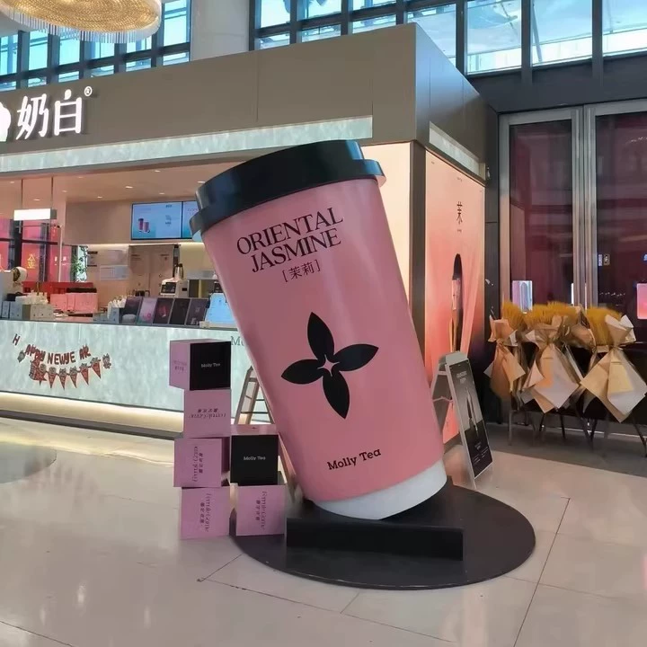 Имитация большой кофейной чашки, модель чашки для чая с молоком, популярное украшение для двери магазина, скульптура, вывеска, привлекательный реквизит для кофейни