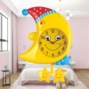 Moon -shaped Clock Children's Room Genting Clock Kindergarten Cartoon Cartoon Clock Clock G15801 Cute Clock