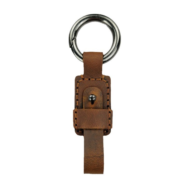 Retro creative universal leather keychain handmade for keys