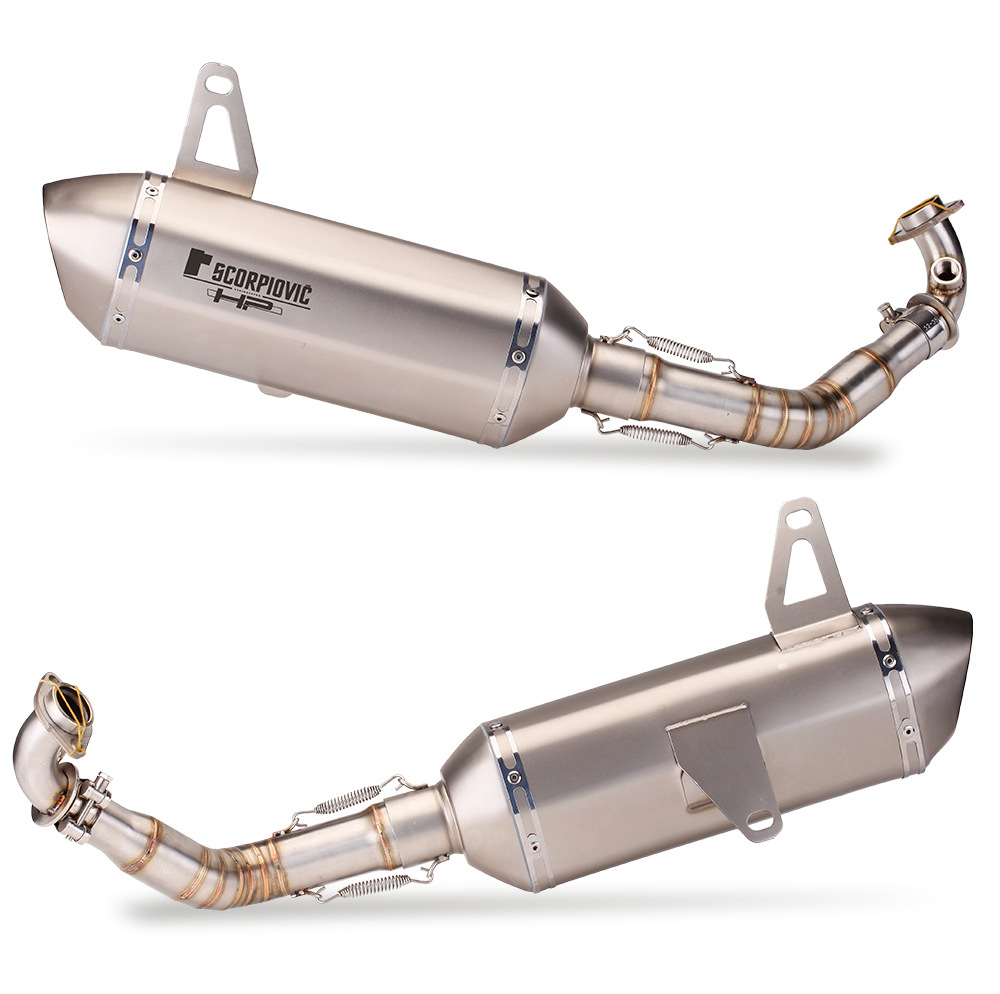 Suitable for Vespa motorcycle exhaust modification Vespa GTS300 front full-section exhaust pipe set