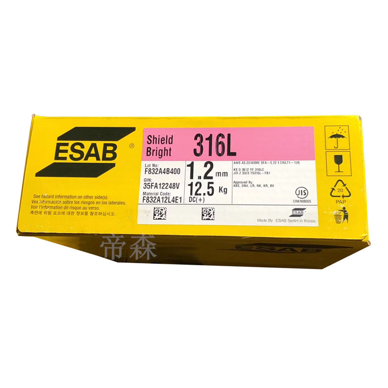 瑞典伊萨SHIELD-BRIGHT 308H/E308HT1-1/-4不锈钢药芯焊丝 现货