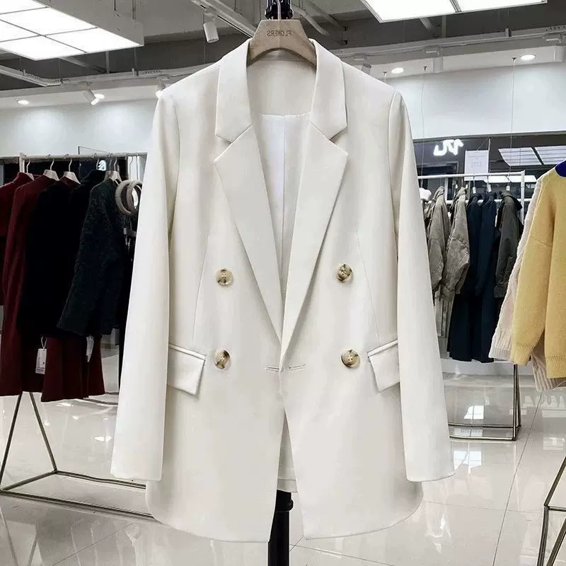 Autumn classic suit jacket, plus size, oversize, bright catchy style, fitted