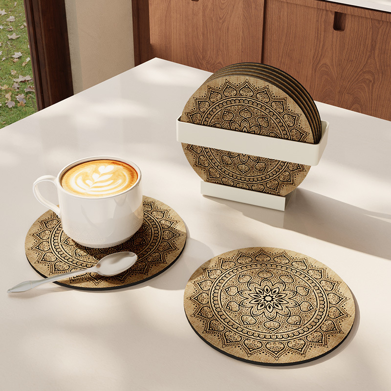 Amazon estera de mesa estera de aislamiento térmico anti-escaldadura Mesa posavasos tazón estera plato de la Copa mantel plato estera de la olla antideslizante desechable