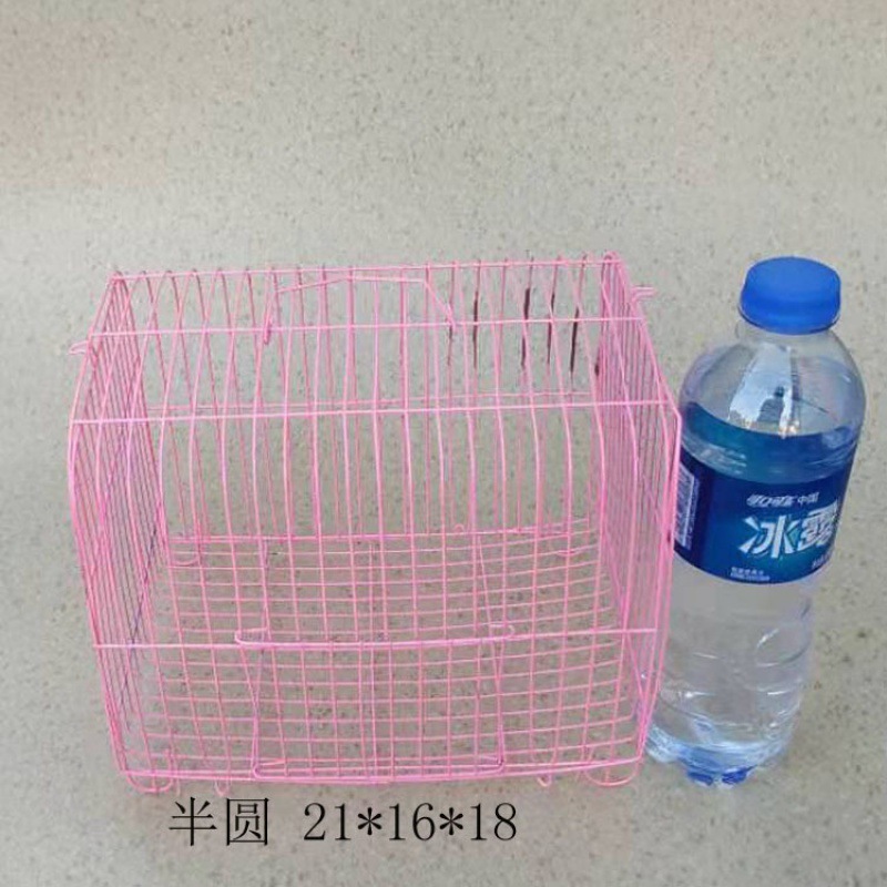 鸟笼小鸡笼子家用小号手提运输宠物兔笼折叠方枕发小鸟鸟类快递|undefined