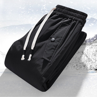 New GB 90% White Duck Down Pants for Men Winter Thickened Outdoor Pants Warm Workwear Down Pants for Men