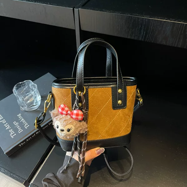 Cross-Border Bags for Women 25 New Leopard Print Crossbody Bag Fashionable Versatile Niche Design Popular Simple Satchel Bucket Bag