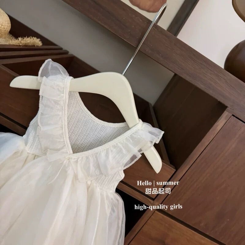 The Perfect Little White Dress! Original Design for Baby Girls, Sweet and Elegant Birthday Dress, Sleeveless Princess Dress, White Cotton Princess Dress The Perfect Little White Dress! Original Design for Baby Girls, Sweet and Elegant Birthday Dress, Sleeveless Princess Dress, White Cotton Princess Dress
