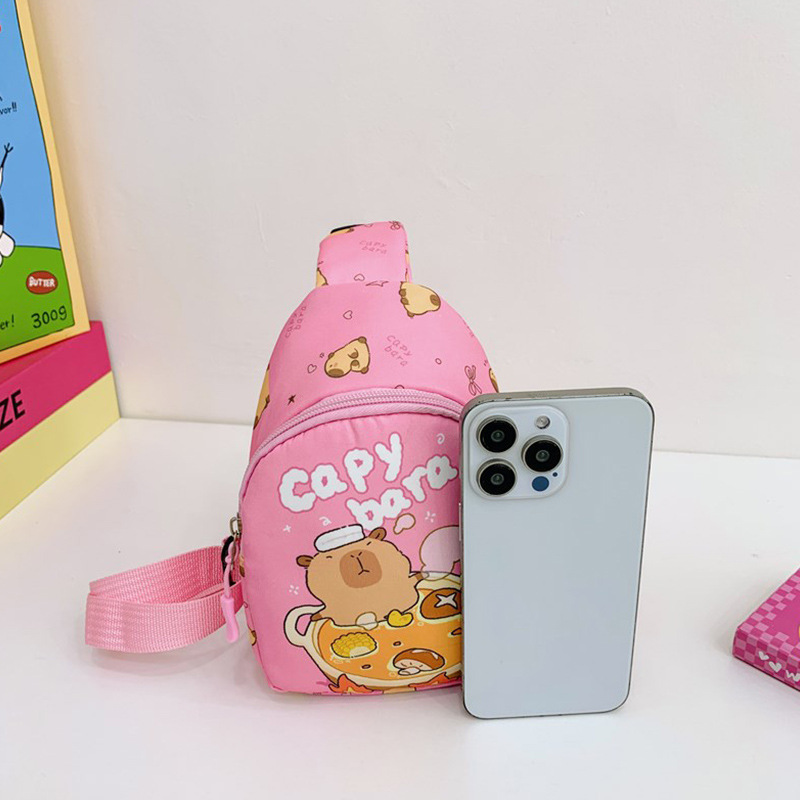 Bolsos para niños lindos bolsos de pecho para niñas al aire libre versátiles bolsos de cambio para niños bolsos de caricatura para chicas